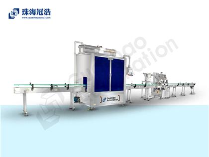 自動(dòng)16頭醫(yī)用鹽水防腐灌裝、旋蓋生產(chǎn)線